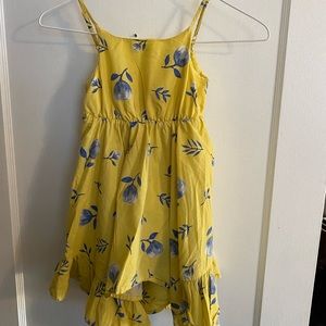 Tahari Girls Floral Summer Tank Dress Size 4T